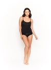 Bamboo Cami with Adjustable straps - Black